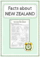 Vorschau - Arbeitsblätter - Facts about NEW ZEALAND - Deckblatt