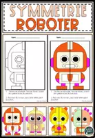 Vorschau - Mal- und Bastelvorlagen - roboter : Symmetrie ausmalbilder zum Vervollständigen - Deckblatt