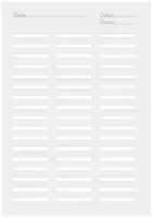 Vorschau - Arbeitsblätter - Arbeitsblatt: Deutsch Lineatur 3 - drei Spalten 5 mm - DIN A4 mit Name und Datum ||20 Seiten Paket sI529I36 - Seite 1