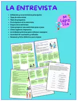 Vista previa - Hojas de trabajo - LA ENTREVISTA - Portada