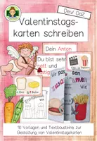 Vorschau - Mal- und Bastelvorlagen - Valentinstagskarten schreiben (Deu/ DaZ) - Seite 1