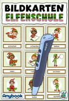 Vorschau - Arbeitsblätter - Bildkarten mit Codes Elfenschule Anybook - Deckblatt