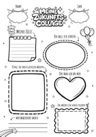 Vorschau - Mal- und Bastelvorlagen - VISION BOARD Bastel-Kit für Kinder (PDF) viele Vorlagen - Seite 2