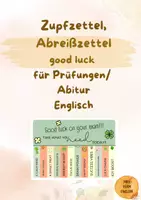 Vorschau - Bildkarten - Materialpaket Zupfzettel, good luck, take what you need, exams, Abitur Englisch, Klausuren - Seite 1