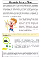 Vorschau - Arbeitsblätter - Elektrische Geräte im Alltag - Seite 1