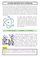 Vorschau - Arbeitsblätter - Spannung, Stromstärke, Widerstand & Ohmsches Gesetz - Seite 1