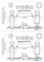 Vorschau - Arbeitsblätter - Mini-Heftchen: Frühling (1. Klasse) - Seite 1