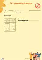 Vorschau - Test - Jugendschutzgesetz - Test - Lernzielkontrolle + Lösungen - Seite 3