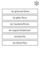 Vorschau - Arbeitsblätter - Schleichdiktat / Laufdiktat für Klasse 2: Winter. Märchen. 3-fach differenziert. Schreibspaziergang. - Seite 2