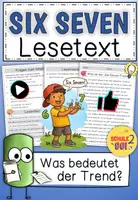 Vorschau - Arbeitsblätter - Six Seven Trend / Lesetext - Deckblatt