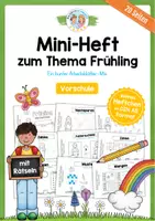 Vorschau - Arbeitsblätter - Mini-Heft: Frühling (Vorschule) - Deckblatt
