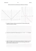 Vorschau - Arbeitsblätter - Differenzierbarkeit von abschnittsweise definierten Funktionen - Seite 1
