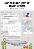 Vorschau - Arbeitsblätter - Der Wal der immer mehr wollte Begleitmaterial Philosophie - Deckblatt