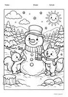 Vorschau - Arbeitsblätter - Ausmalbilder - Jahreszeiten - Winter - Seite 2