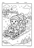 Vorschau - Arbeitsblätter - Ausmalbilder - Jahreszeiten - Winter - Seite 3