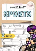 Vorschau - Arbeitsblätter - Sports | Vokabelblatt Englisch | free time activites - Deckblatt