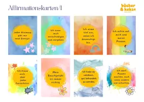 Vorschau - Arbeitsblätter - 32 Affirmationskarten + 2 Aufgabenblätter - Seite 2