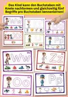 Vorschau - Arbeitsblätter - ABC Knetmatten für Kindergarten & Vorschule – Buchstaben, Anlaute & Feinmotorik - Seite 2