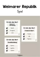 Vorschau - Spiele - WEIMARER VERFASSUNG - Materialpaket - Seite 1