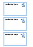 Vorschau - Poster - Mein Ziel der Woche. Zielkarte - Seite 3