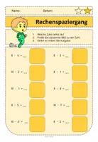 Vorschau - Arbeitsblätter - Rechenspaziergang Herbst2 ZR10 Addition und Subtraktion - Seite 3