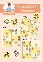Vorschau - Arbeitsblätter - Sudoku 6x6: Sommer & Sommerferien - Logisches Denken fördern! - Deckblatt