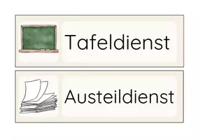 Vorschau - Anderer Materialtyp - Klassendienste zur Organisation des Schulalltags - Seite 1