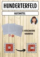 Vorschau - Arbeitsblätter - Hunderterfeld: Hilfsmittel für Vorgänger, Nachfolger bis 100 - Deckblatt