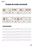 Voorbeeld - Kraak de code carnaval - Voorblad
