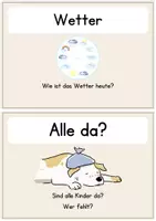 Vorschau - Präsentationen/Tafelbilder - Mehr Struktur & Rituale im Klassenzimmer - Morgenkreis Moderationskarten für die Grundschule - Seite 3