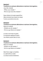 Aperçu - Feuilles d'exercices - Grammaire CM1 : Exercices - Corrigés - Page 3