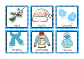 anteprima - Flashcard - Flahcard INVERNO plastificabili - Pagina di copertina