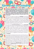 Vorschau - Unterrichtsreihen - Karneval in Venedig – Leseverständnis & Grammatik - Seite 1