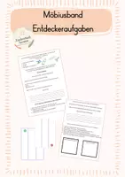 Vorschau - Arbeitsblätter - Möbiusband Entdeckeraufgabe, Kopiervorlage und Lösungsvorschläge - Deckblatt