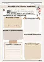 Vorschau - Arbeitsblätter - Kreuzzüge Mittelalter Arbeitsblatt zum Video - Seite 1