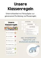 Vorschau - Unterrichtsreihen - Klassenregeln gemeinsam erarbeiten (inkl. Verlaufsplan) - Deckblatt