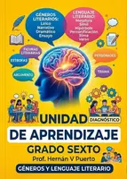 Vista previa - Unidades / Secuencias / Situaciones de Aprendizaje - 06M1SEM2 - Los géneros literarios y El lenguaje literario - Portada