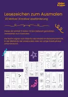 Vorschau - Mal- und Bastelvorlagen - Lesezeichen zum Ausmalen: 20 Motive - Deckblatt