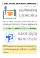 Vorschau - Arbeitsblätter - Aufbau einer Argumentation: Überzeugung, These & Argumente - Seite 2