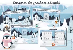 Aperçu - Apprentissages en autonomie - Comparer des fractions à l'unité - Page de couverture