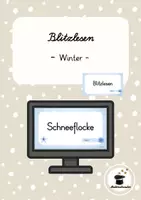 Vorschau - Präsentationen/Tafelbilder - Blitzlesen Winter – Winterwörter | Leseflüssigkeit trainieren Klasse 2/3 - Deckblatt