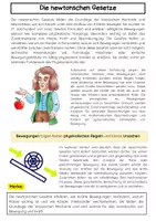 Vorschau - Arbeitsblätter - Newtonsche Gesetze: Mechanik, Kraft, Masse & Bewegung - Seite 1