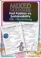 Vorschau - Arbeitsblätter - MIXED GRAMMAR: Fast Fashion vs. Sustainability • ABs + Musterlösung - Deckblatt