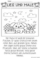 Vorschau - Arbeitsblätter - FREEBIE: Kostenloses Der Hund | Lese und Male - Seite 2