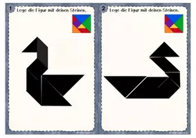Vorschau - Fördermaterial/Inklusion - Geometrische-Legefiguren - Schwierigkeitsgrad schwer - Seite 2