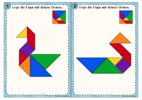 Vorschau - Fördermaterial/Inklusion - Geometrie-Legefiguren - Schwierigkeitsgrad leicht - Seite 2