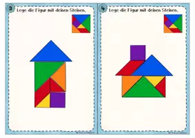 Vorschau - Fördermaterial/Inklusion - Geometrie-Legefiguren - Schwierigkeitsgrad leicht - Seite 3