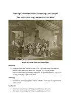Vorschau - Arbeitsblätter - „Der zerbrochne Krug“ erörtern - Klausurtraining - Deckblatt