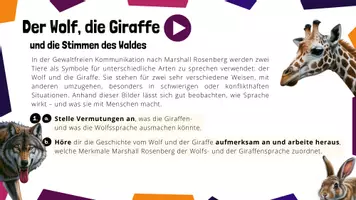 Vorschau - Unterrichtsreihen - 6. Giraffen und Wolfssprache - Grundlagen einer gewaltfreien Kommunikation - Seite 2