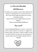 anteprima - Materiale per pittura e bricolage - Schede didattiche per la Giornata dell'Abbraccio - Pagina 1